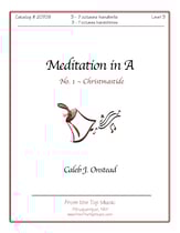 Meditation in A Handbell sheet music cover
